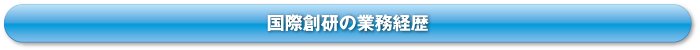 国際創研の業務経歴